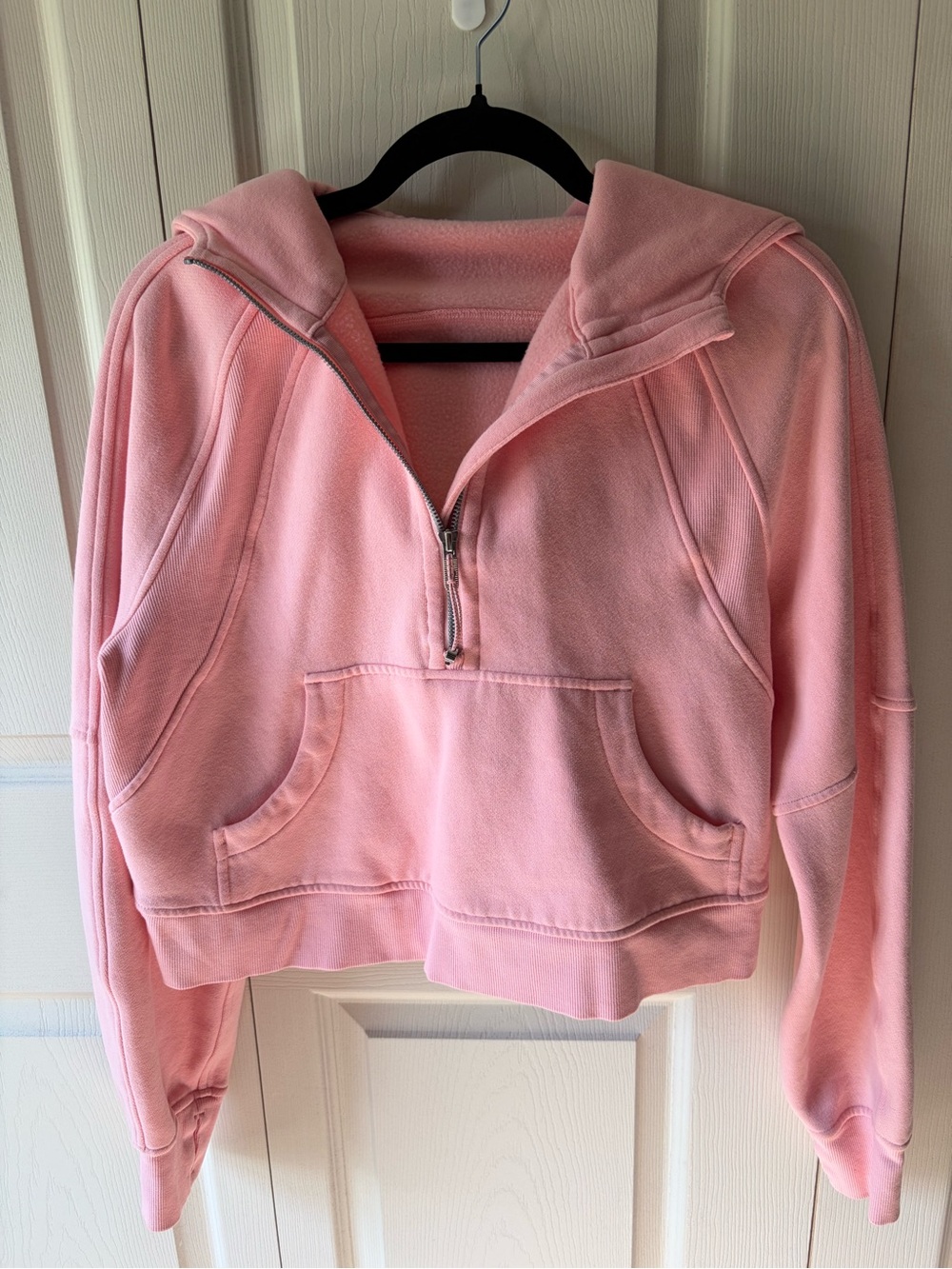 lululemon scuba Pink scuba oversized Half-Zip Hoodie